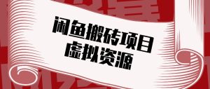 闲鱼虚拟资源搬砖副业，普通人可以做，低成本副业轻松月收益万元！-副业网创
