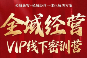 叨叨·全域获客经营线下密训营(8-9月线下课)-副业网创