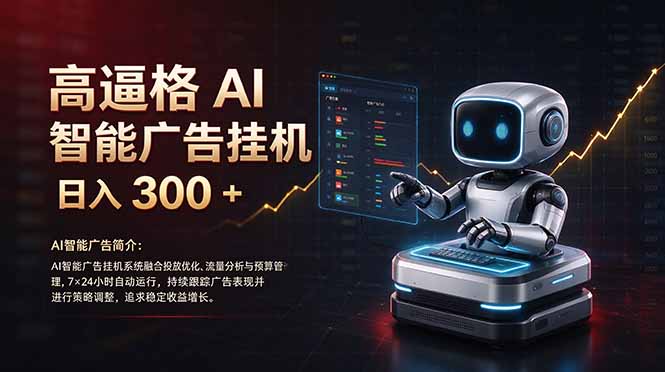 普通人的 AI 副业机会，日入300+新手小白也能起步，-副业网创