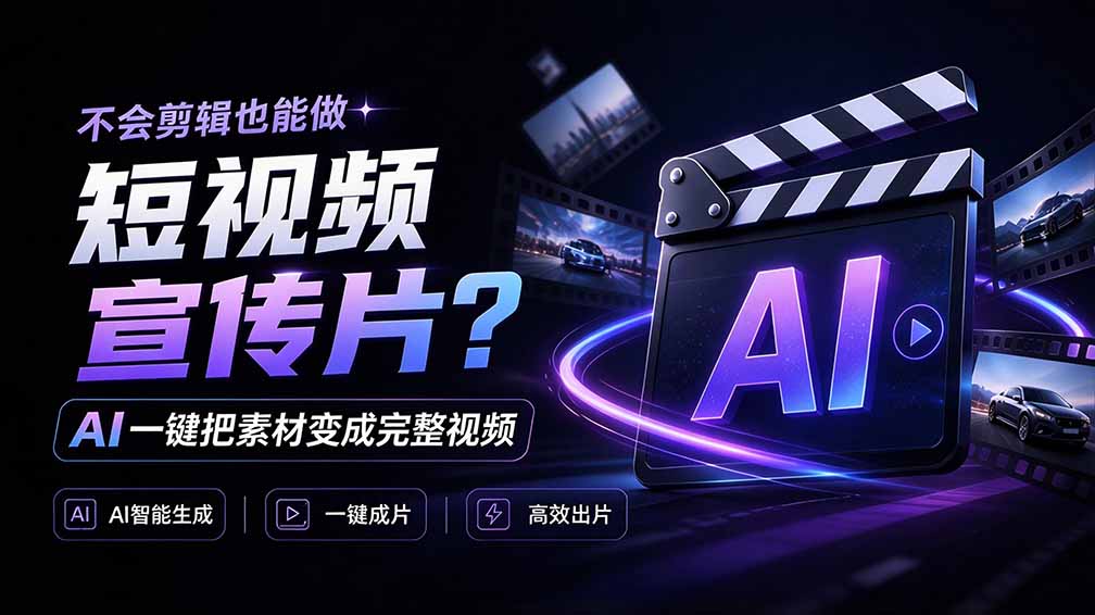 我跪下来了！不会剪辑也能做短视频宣传片？ AI 一键把素材变成完整视频，真是神奇，OpenFilm 超省事-副业网赚
