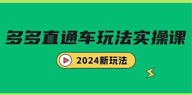 (9412期)多多直通车玩法实战课，2024新玩法(7节课)-副业网创