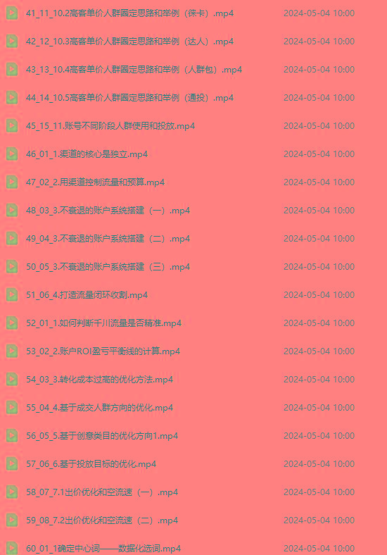 图片[3]-2024单品正价起号，直播素材投流选品：选品课+投流课+素材课+卡首屏/100节-副业网创