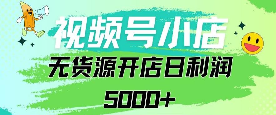 视频号无货源小店从0到1日订单量千单以上纯利润稳稳5000+【揭秘】-副业网创