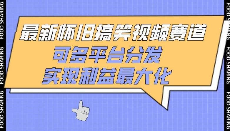 最新怀旧搞笑视频赛道，可多平台分发，实现利益最大化【揭秘】-副业网创