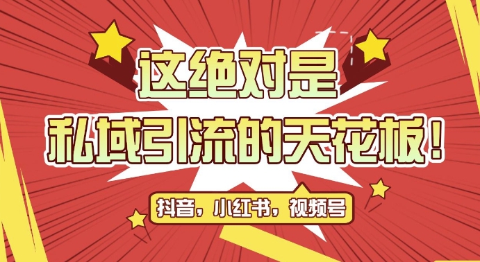 最新首发全平台引流玩法，公域引流私域玩法，轻松获客500+，附引流脚本，克隆截流自热玩法【揭秘】-副业网创