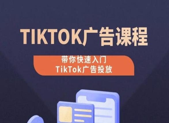 TikTok广告投放课程，从0-1实操课，带你快速入门TikTok广告投放-副业网创