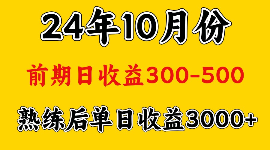高手是怎么赚钱的.前期日收益500+熟练后日收益3000左右-副业网创