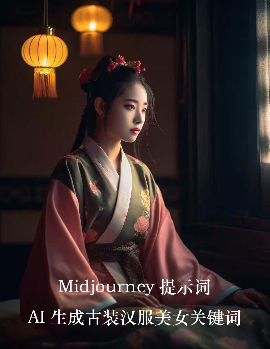 Midjourney关键词-AI生成中国风古装汉服美女人像提示关键词-副业网创