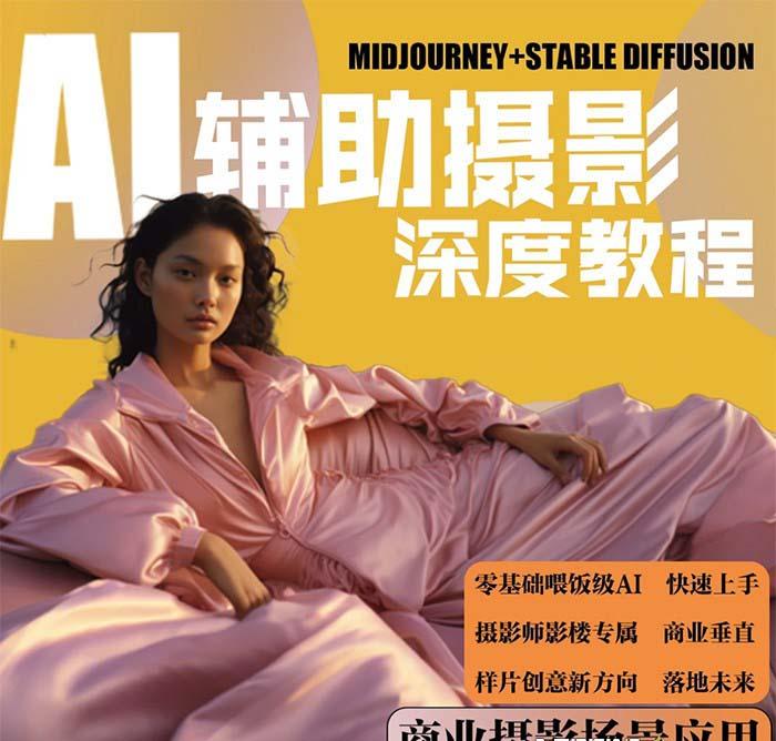 (8727期)2024年AI辅助摄影人工智能商业应用摄影课程(37节课)-副业网创