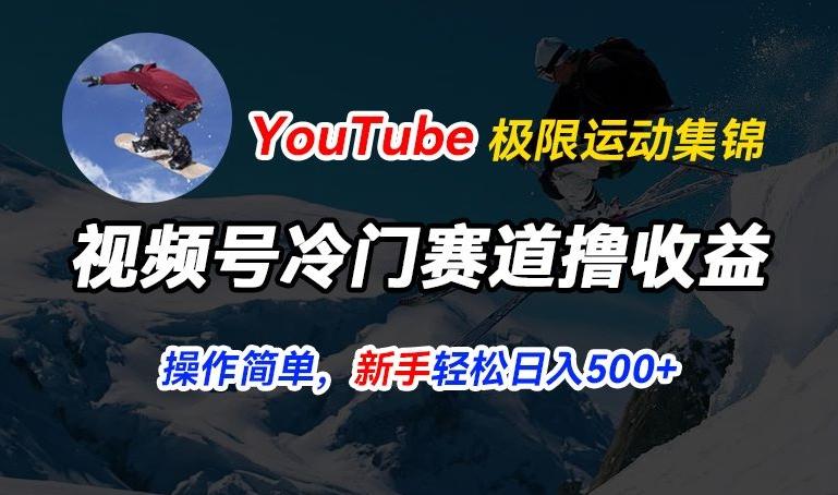 视频号冷门赛道撸收益，YouTube搬运极限运动集锦，暴力起号，操作简单流量高，轻松日入5张【揭秘】-副业网创