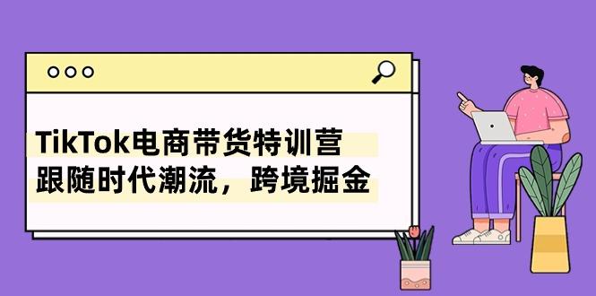 TikTok电商带货特训营，跟随时代潮流，跨境掘金(8节课-副业网创
