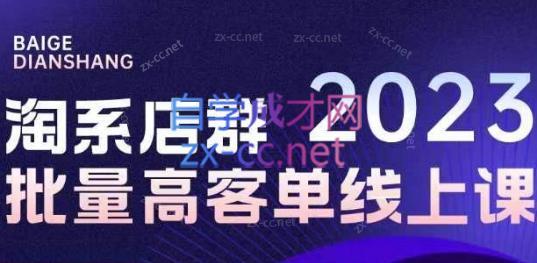 白戈电商·23年淘系批量高客单+24年全域电商矩阵-副业网创