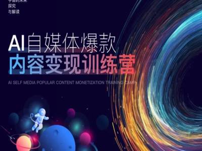 AI自媒体爆款内容变现训练营，20%底层逻辑，60%实操方法，20%案例拆解(即学即用)-副业网创