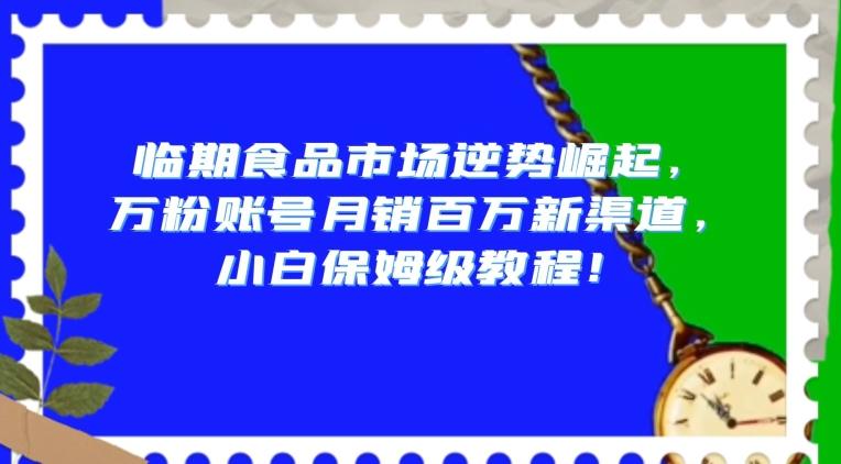 临期食品市场逆势崛起，万粉账号月销百万新渠道，小白保姆级教程【揭秘】-副业网创
