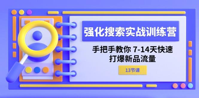 强化 搜索实战训练营，手把手教你 7-14天快速-打爆新品流量(13节课-副业网创