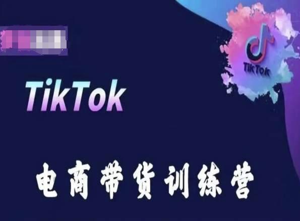 TikTok电商带货训练营，跟随时代潮流，跨境掘金-副业网创