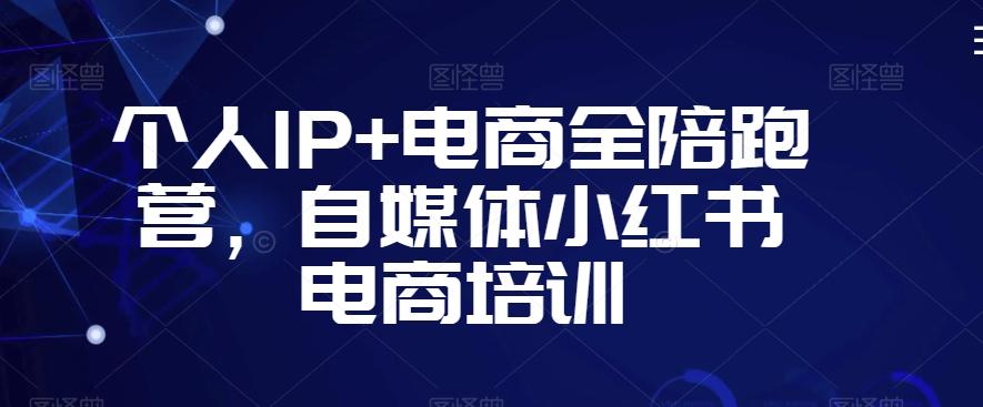 个人IP+电商全陪跑营，自媒体小红书电商培训-副业网创