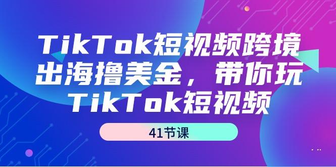 TikTok短视频跨境出海撸美金，带你玩TikTok短视频(41节课)-副业网创