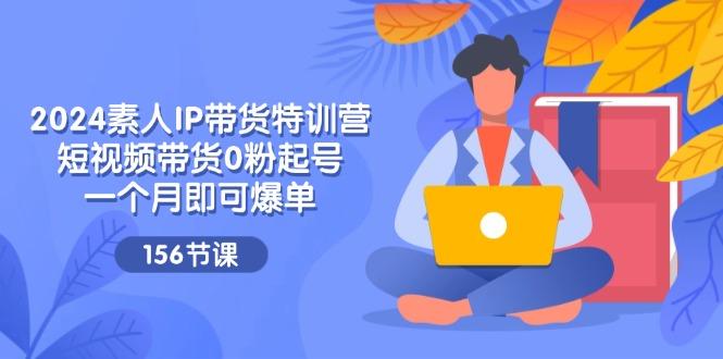 2024素人IP带货特训营，短视频带货0粉起号，一个月即可爆单(156节-副业网创