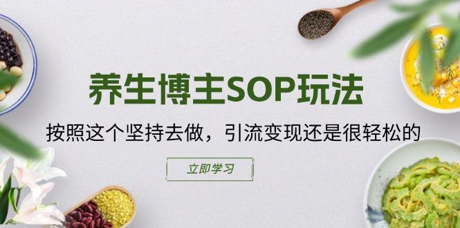 养生博主SOP玩法，按照这个坚持去做，引流变现还是很轻松的-副业网创