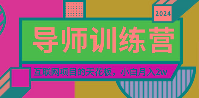 《导师训练营》精准粉丝引流的天花板，小白月入2w-副业网创