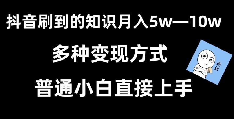 抖音刷到的知识，每天只需2小时，日入2000+，暴力变现，普通小白直接上手【揭秘】-副业网创