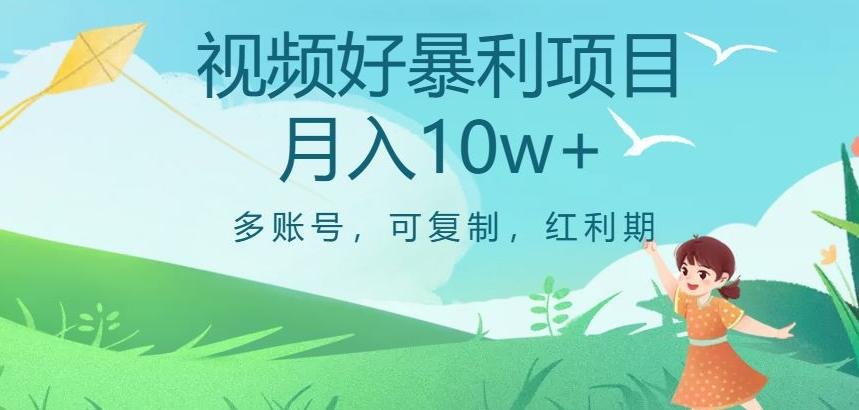 视频号暴利项目，多账号，可复制，红利期，月入10w+【揭秘】-副业网创