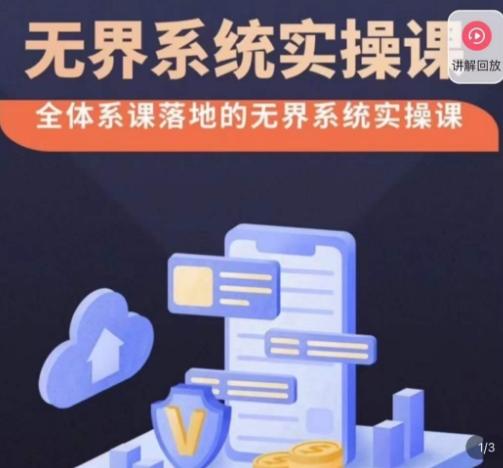老衲·无界系统实操课，全体系落地无界改版后选择、出价、高投产做付费引流-副业网创