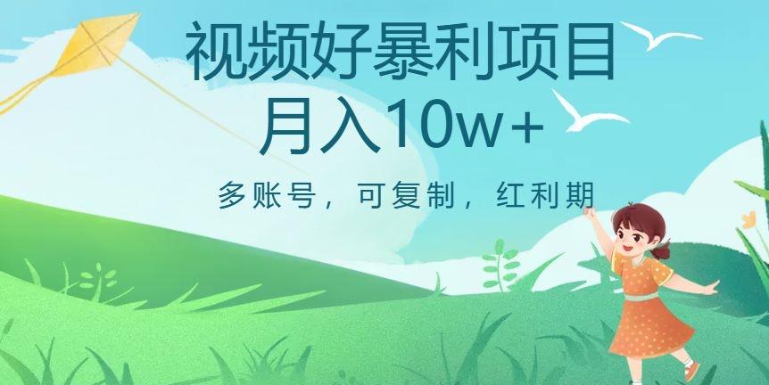 外边收费699项目，视频号暴利项目，多账号可复制，红利期-副业网创