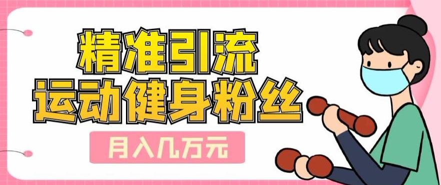 精准引流运动健身粉丝，轻松月入几万-副业网创