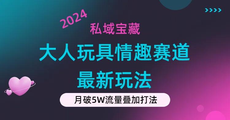 私域宝藏：大人玩具情趣赛道合规新玩法，零投入，私域超高流量成单率高-副业网创