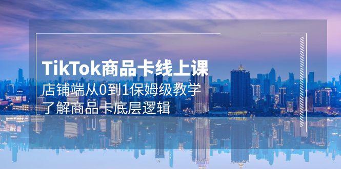 (9843期)Tk商品卡线上课，店铺端从0到1保姆级教学，了解商品卡底层逻辑(20节)-副业网创