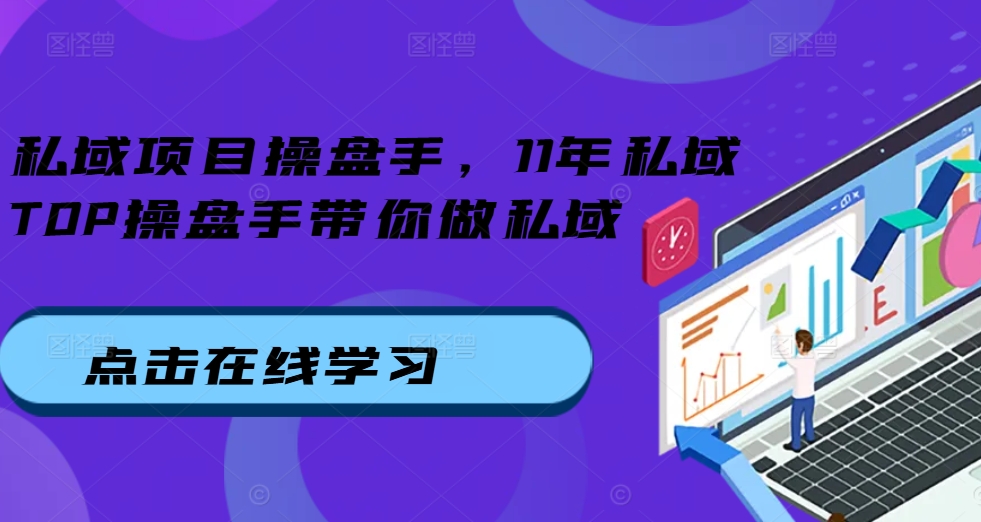 私域项目操盘手，11年私域TOP操盘手带你做私域-副业网创