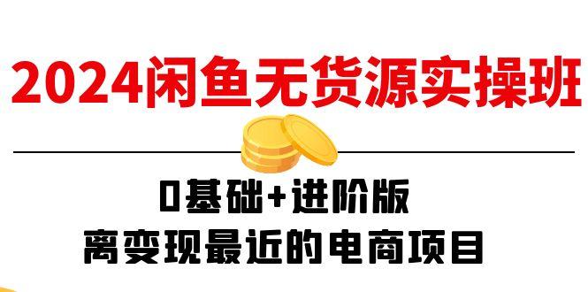 2024闲鱼-无货源实操班：0基础+进阶版，离变现最近的电商项目(15节-副业网创