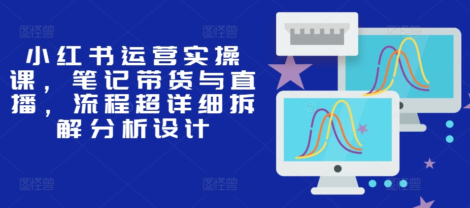 小红书运营实操课，笔记带货与直播，流程超详细拆解分析设计-副业网创