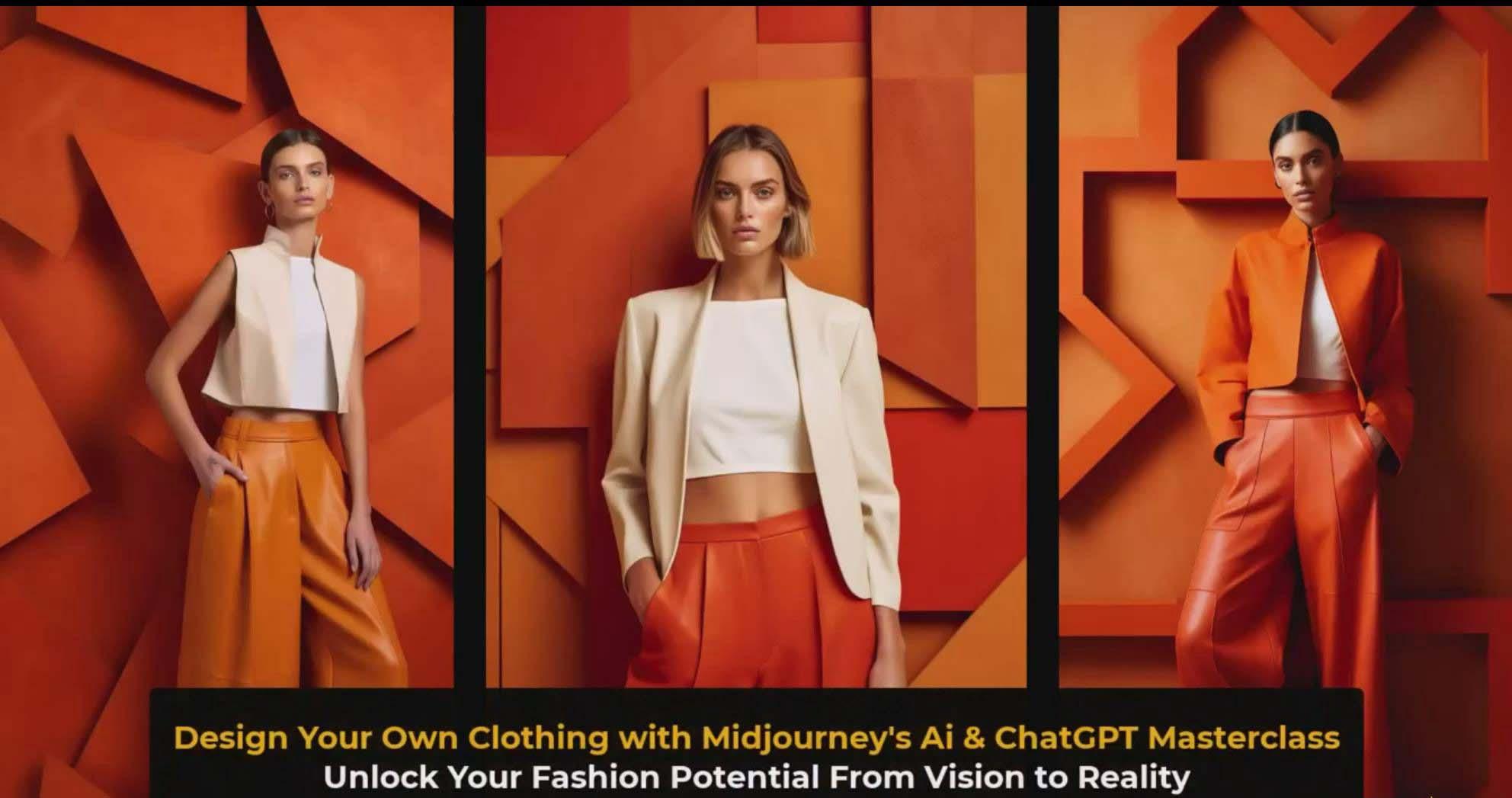 图片[3]-利用 Midjourneys Ai 人工智能设计自己的服装AI大师班-10节课-中英字幕-副业网创
