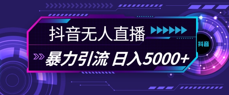 抖音快手视频号全平台通用无人直播引流法，利用图片模板和语音话术，暴力日引流100+创业粉【揭秘】-副业网创
