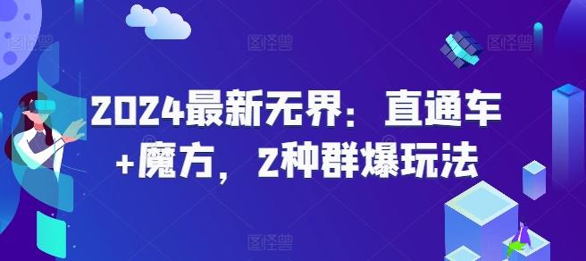 2024最新无界：直通车+魔方，2种群爆玩法-副业网创
