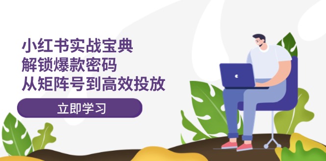 小红书实战宝典：解锁爆款密码，从矩阵号到高效投放-副业网创