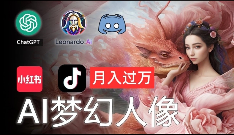 AI摄影梦幻人像：零基础也能月入过万的秘密【揭秘】-副业网创