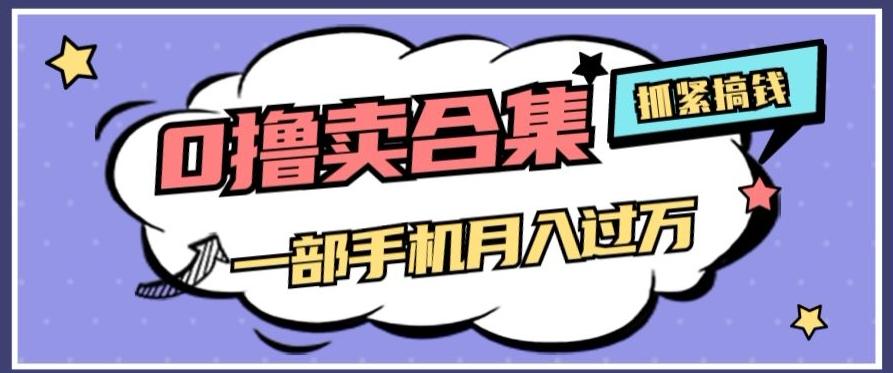 0撸项目月入过万，售卖全套ai工具合集，一单29.9元，一部手机即可【揭秘】-副业网创