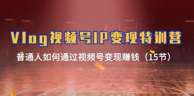 Vlog 视频号IP变现特训营，普通人如何通过视频号变现赚钱(15节-副业网创