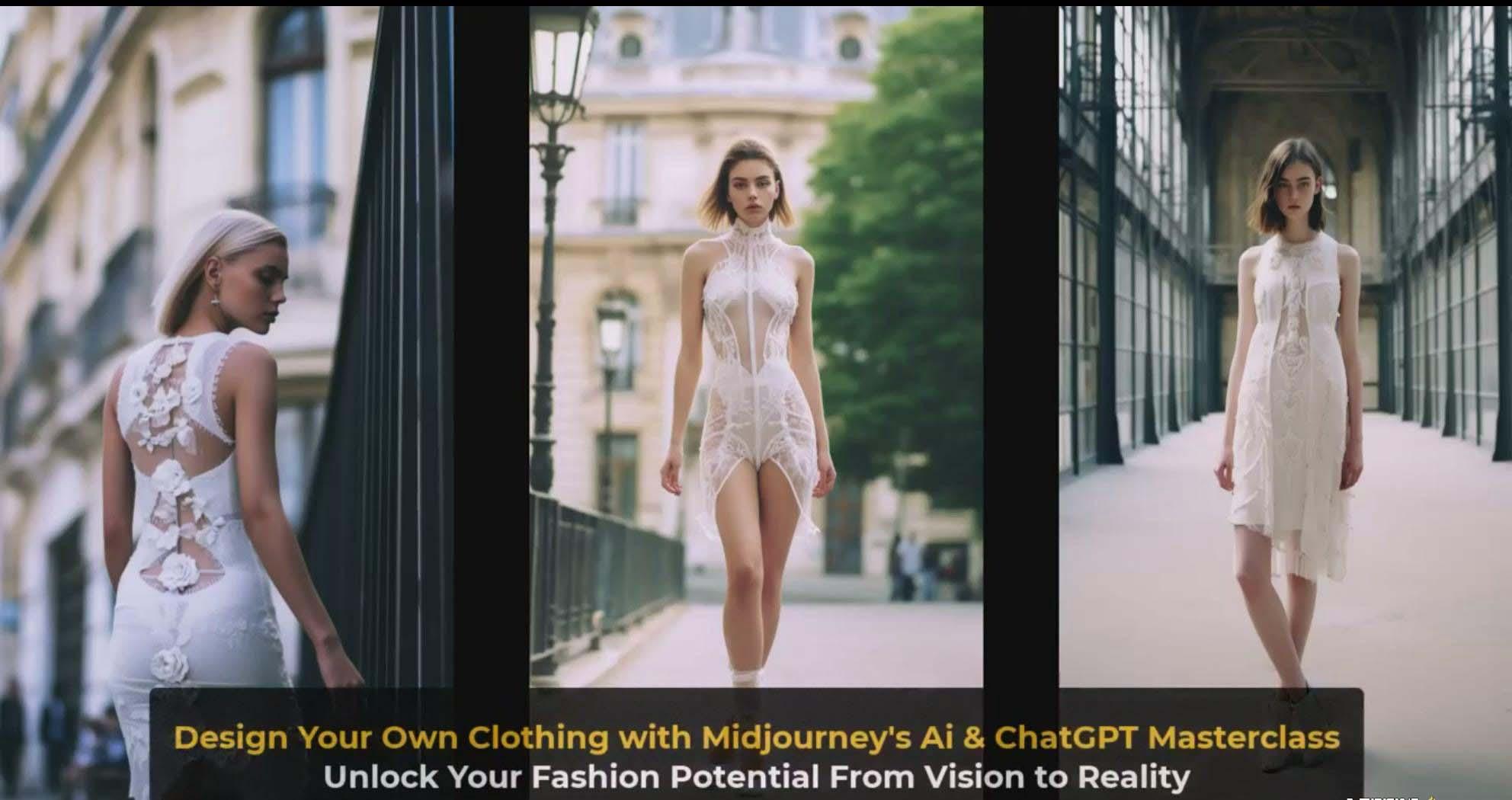 图片[4]-利用 Midjourneys Ai 人工智能设计自己的服装AI大师班-10节课-中英字幕-副业网创