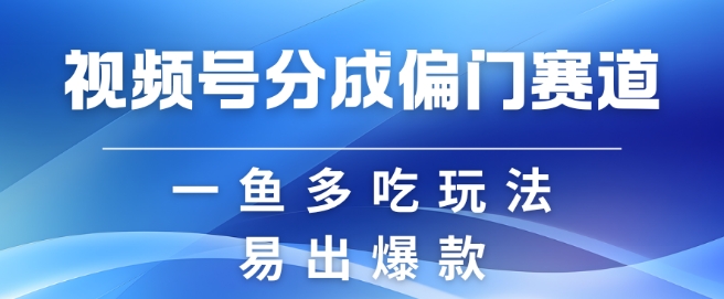 视频号创作者分成计划偏门类目，容易爆流，实拍内容简单易做【揭秘】-副业网创