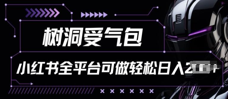 小红书等全平台树洞受气包项目，轻松日入一两张【揭秘】-副业网创