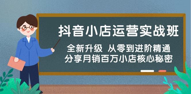 抖音小店运营实战班，全新升级 从零到进阶精通 分享月销百万小店核心秘密-副业网创