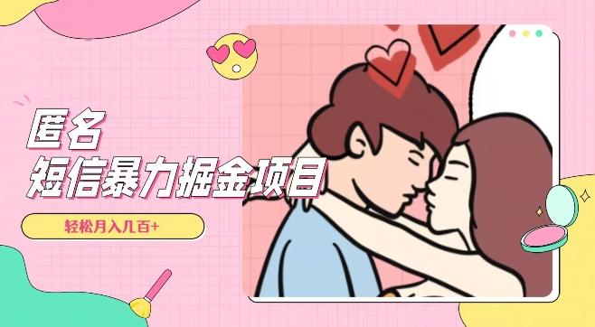 全网首发，揭秘超冷门匿名短信项目，通过信息差日入几百+【揭秘】-副业网创