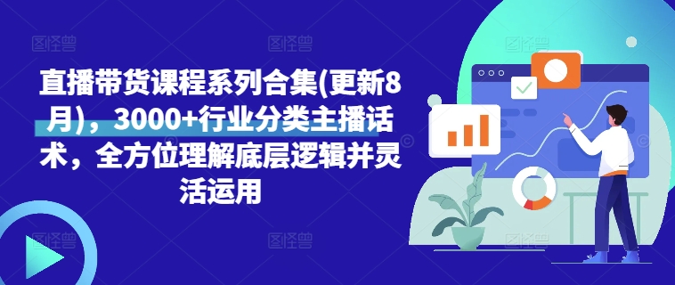 直播带货课程系列合集(更新8月)，3000+行业分类主播话术，全方位理解底层逻辑并灵活运用-副业网创