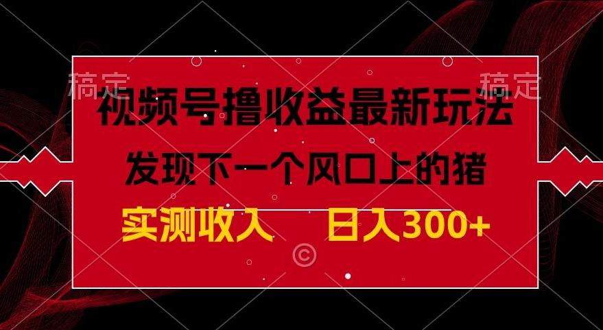 视频号分成计划最新玩法，单条作品几分钟制作完成,日入300+，过年前最后的冲刺-副业网创